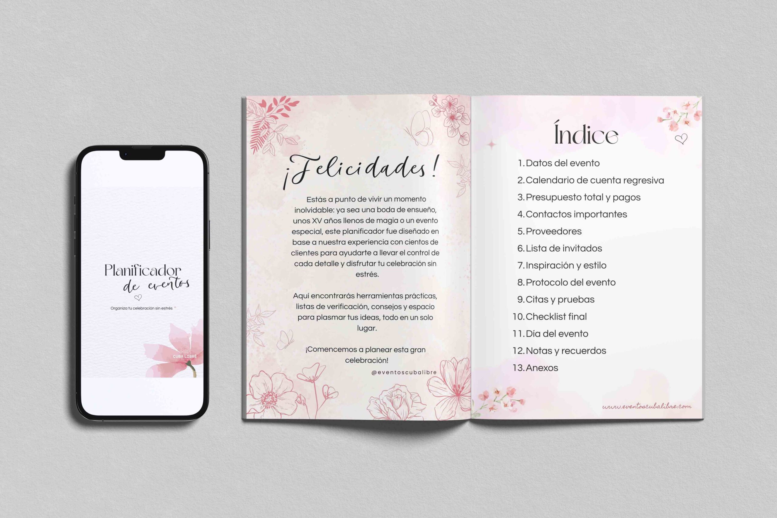 Planificador de Boda y XV Años (Imprimible PDF)